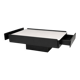 Table basse noire Vico Magistretti pour Gavina 1960