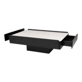 Table basse noire Vico Magistretti pour Gavina 1960