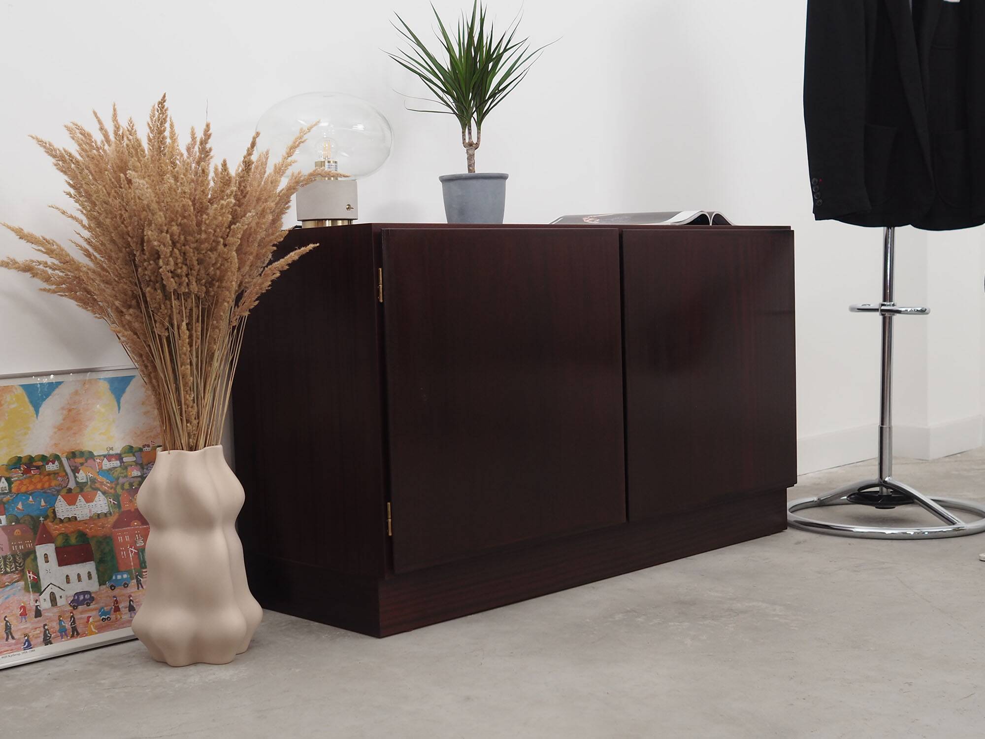 Mahogany cabinet, Danish design, 1960s, manufacturer: Omann Jun