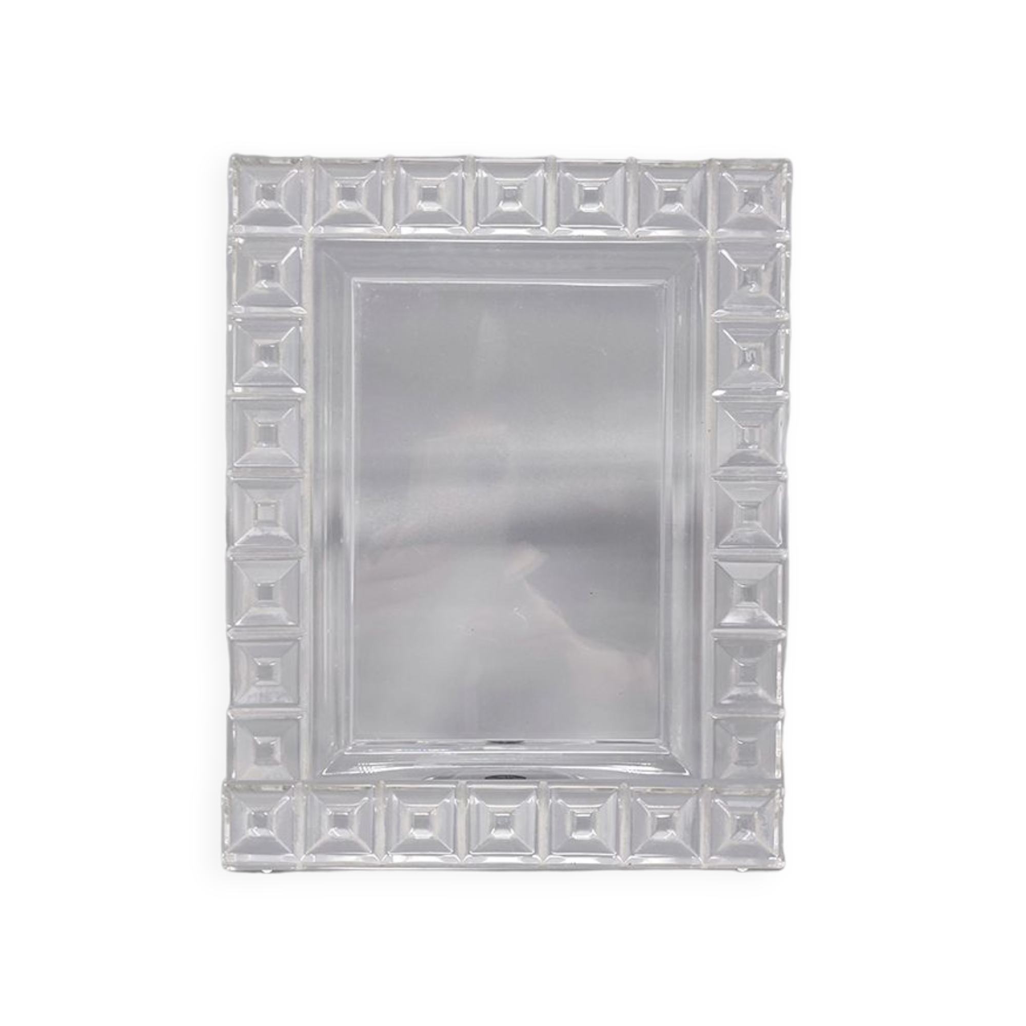 1960s crystal photo frame by rosenthal, made in germany