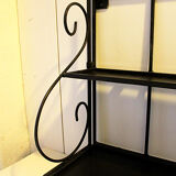 Wall-mounted or table-mounted wrought iron shelf