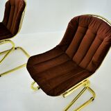 Midcentury set of four dining chairs, italy, 1970s