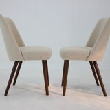 1960s pair of side chairs in bouclé