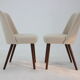 1960s pair of side chairs in bouclé