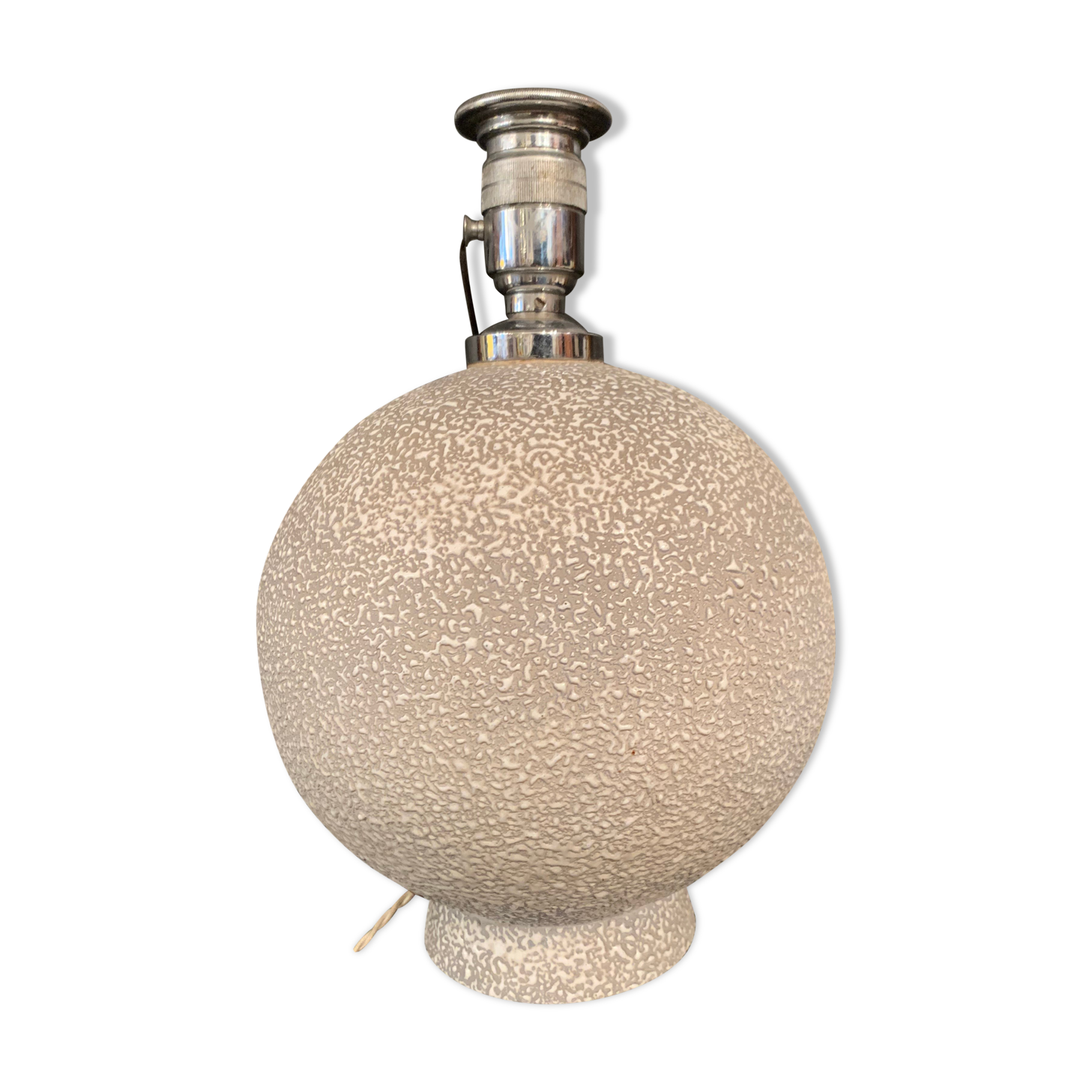 Crispened ceramic art deco lamp foot