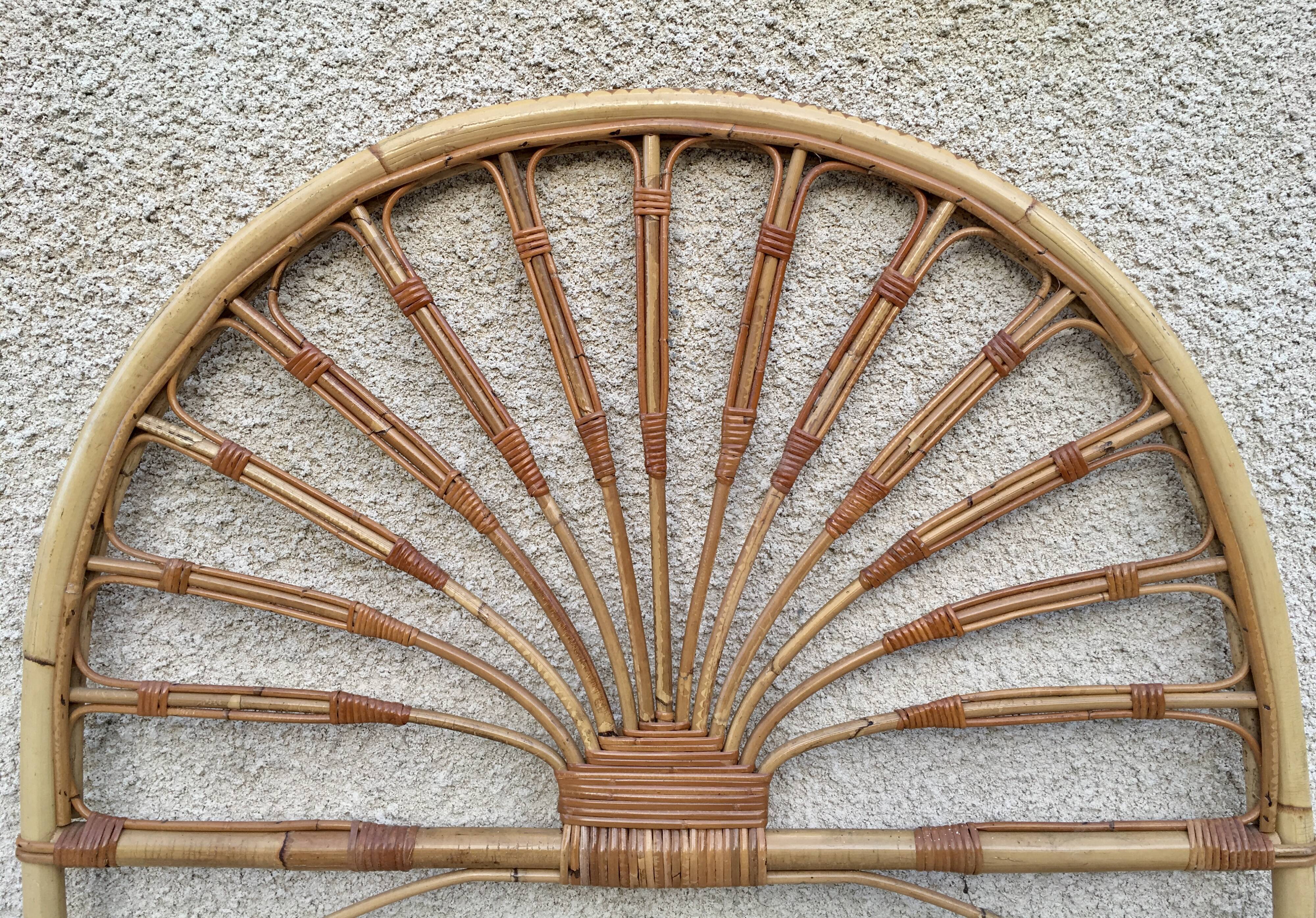 Headboard rattan 1 person