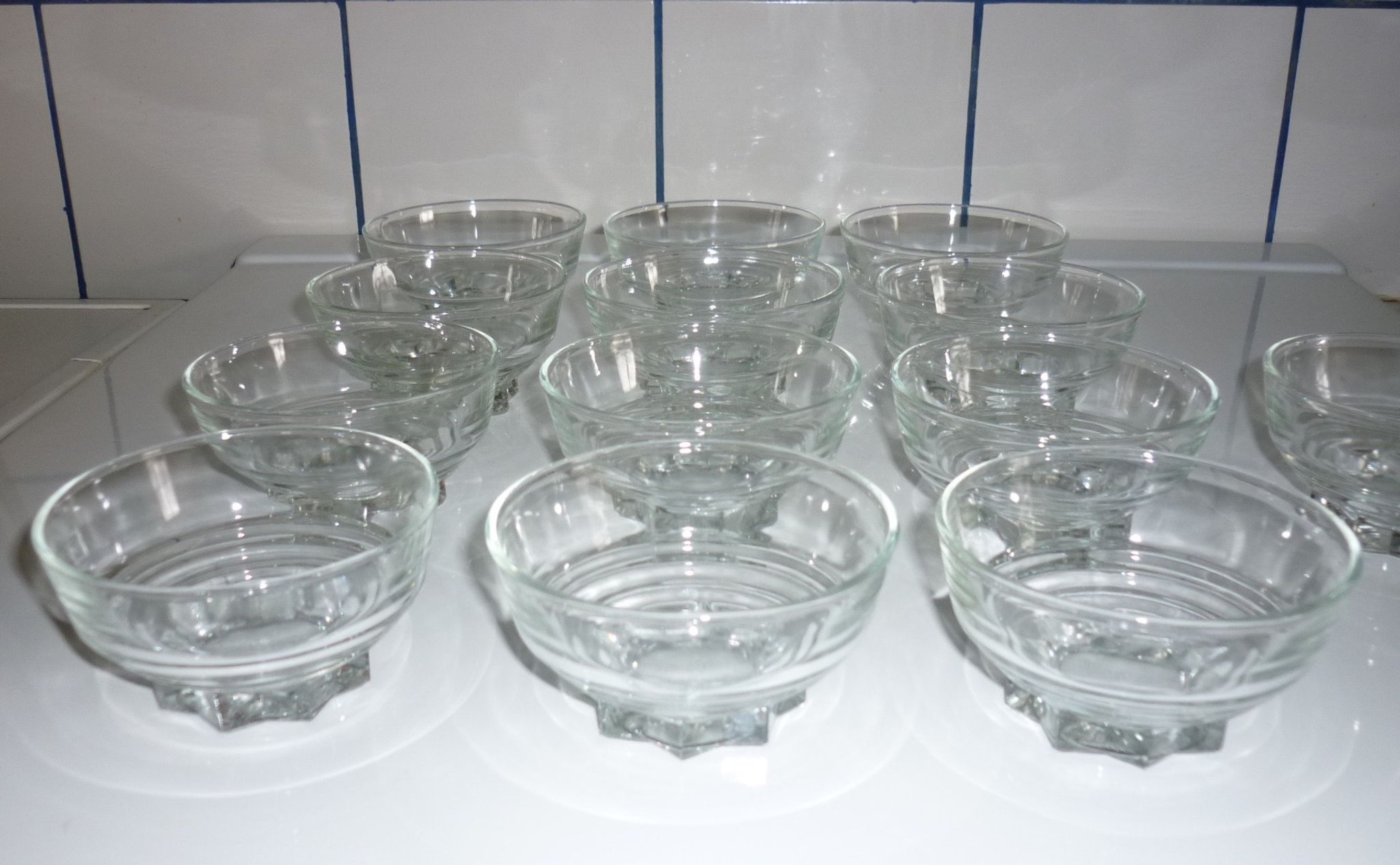 Coupelles en verre 2 lots de 6