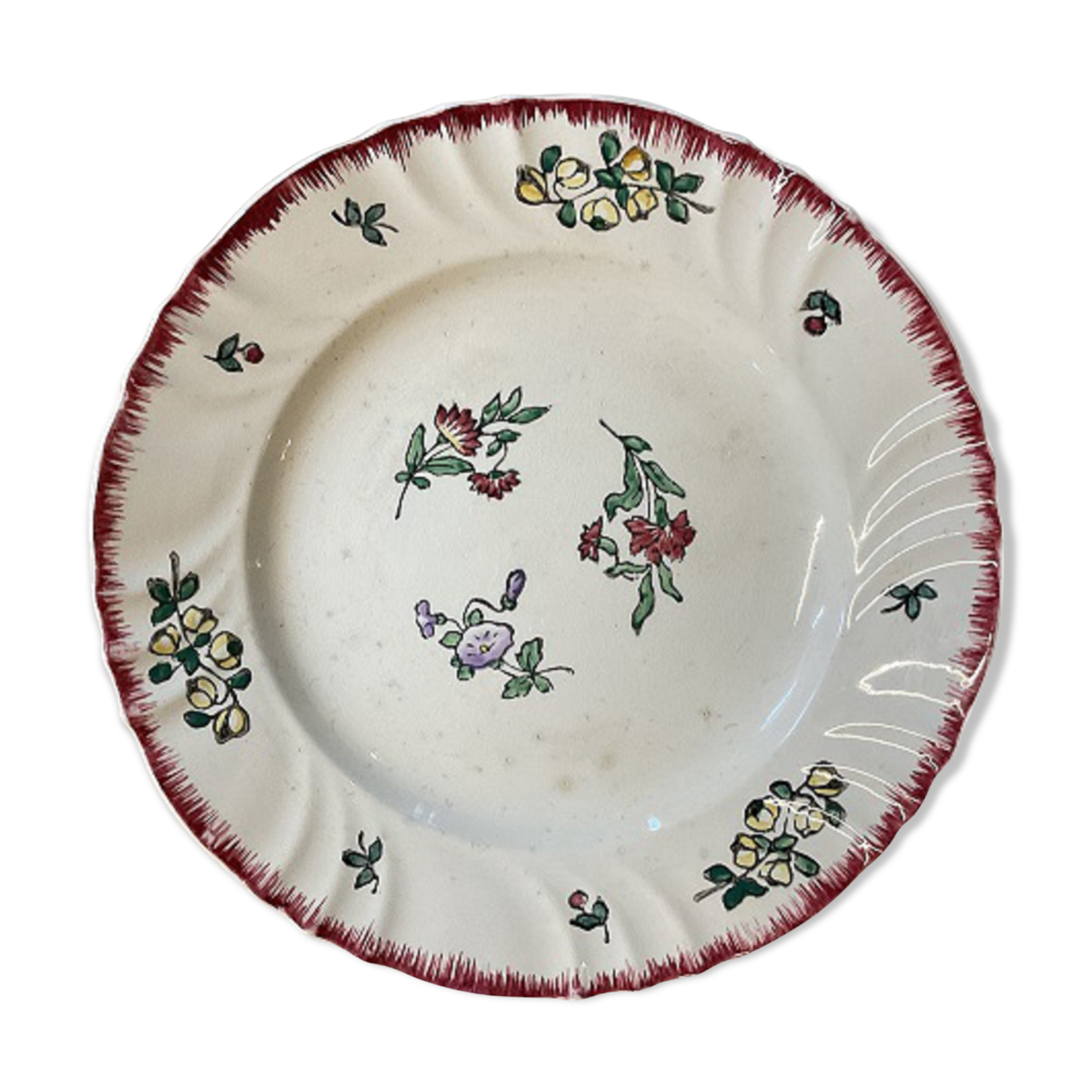 Round Service Dish "Longwy – Old Strasbourg"