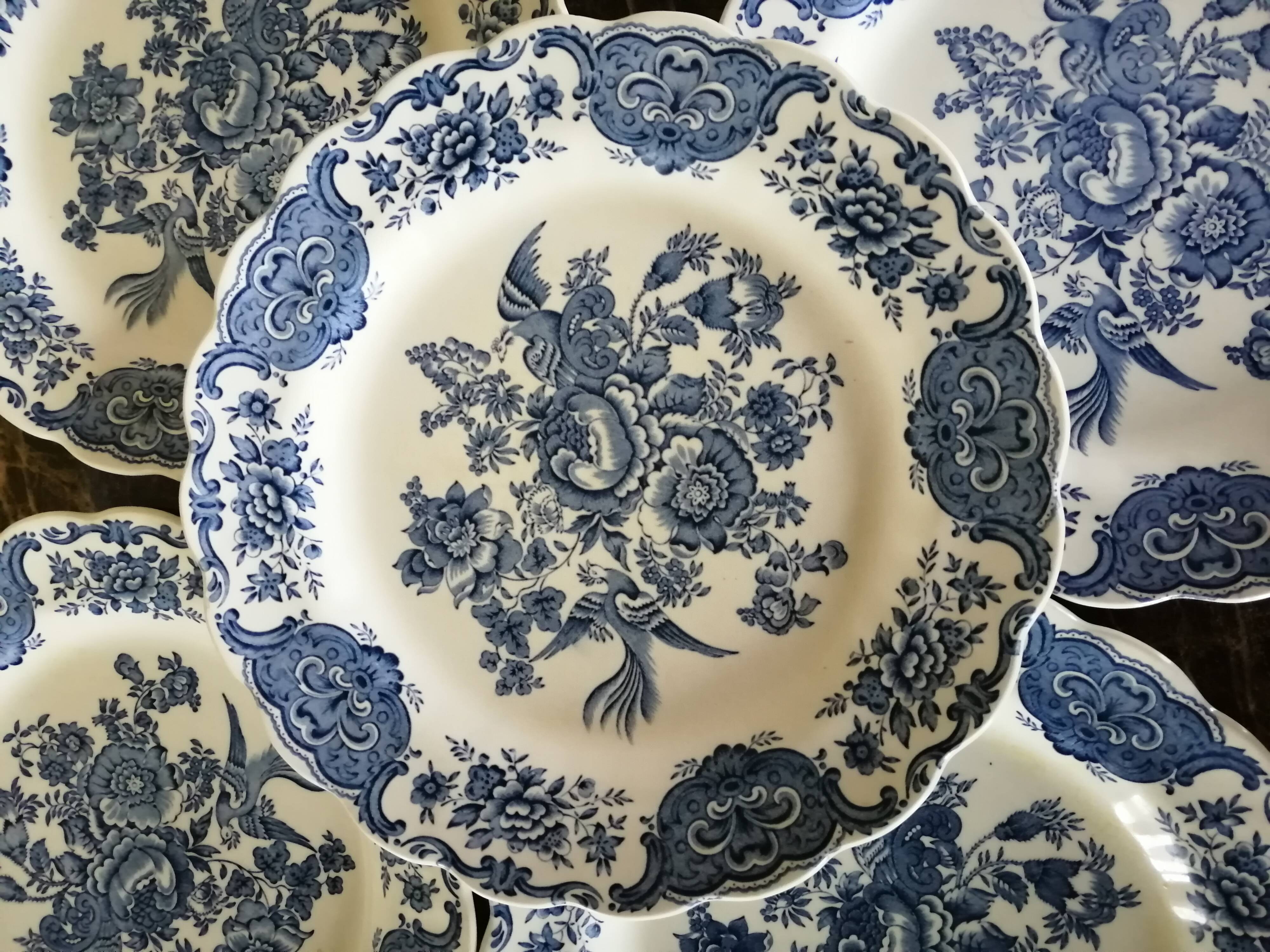 Lot of 6 flat plates Ridgway Staffordshire England