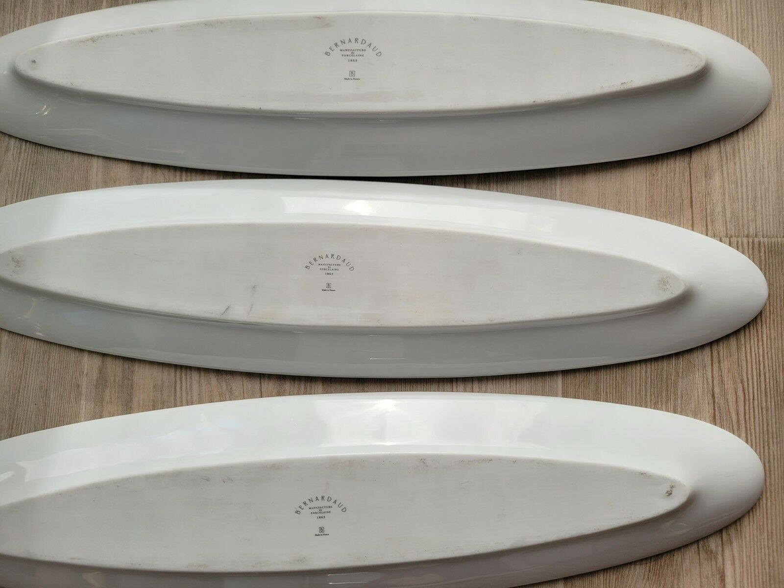 Bernardaud limoges empreinte 8 cuts oblong plates