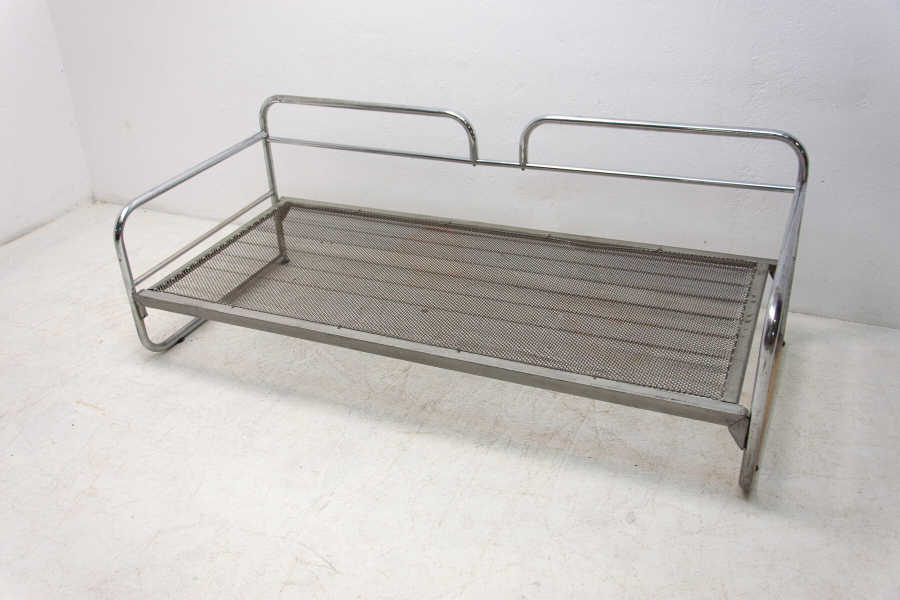 Chromed tubular steel sofa, 1950´s, Czechoslovakia
