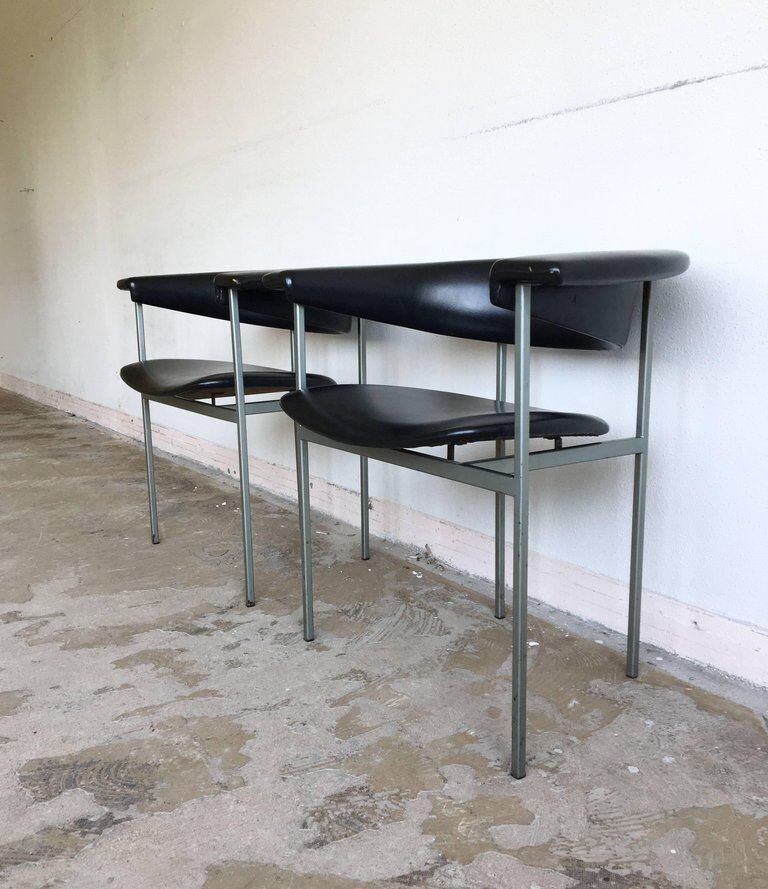 Pair of chairs model gamma Rudolf Wolf 1960