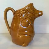 Antique zoomorphic pig pitcher