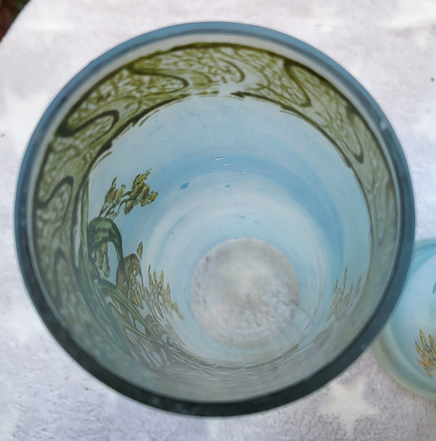 Pair of Legras art nouveau vases