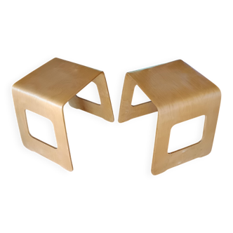 paire de tabourets / chevets Benjamin IKEA 1990 designer Lisa Norinder