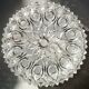 Ceiling light in polished & frosted cut glass, Germany circa 1970