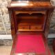 Louis XV-style lady secretary, in rosewood veneer flower decoration.