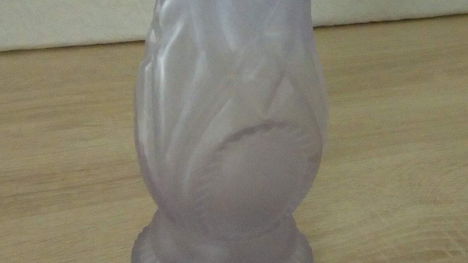 Glass vase mold press frost medallion light parma color