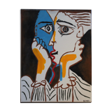 Acrylic painting reproduction Picasso "The lovers"