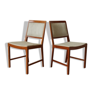 2 chaises en teck, bertil fridhagen, bodafors, années 70