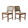 2 chaises en teck, bertil fridhagen, bodafors, années 70