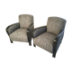 Pair of Studio armchair 1950 fully restored fabric Thévenon.