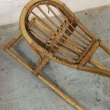 Cheval à bascule en rotin