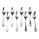 9 Silver-plated metal teaspoons, 18g