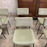 6 Chaises Design André Simard Airborne Vintage