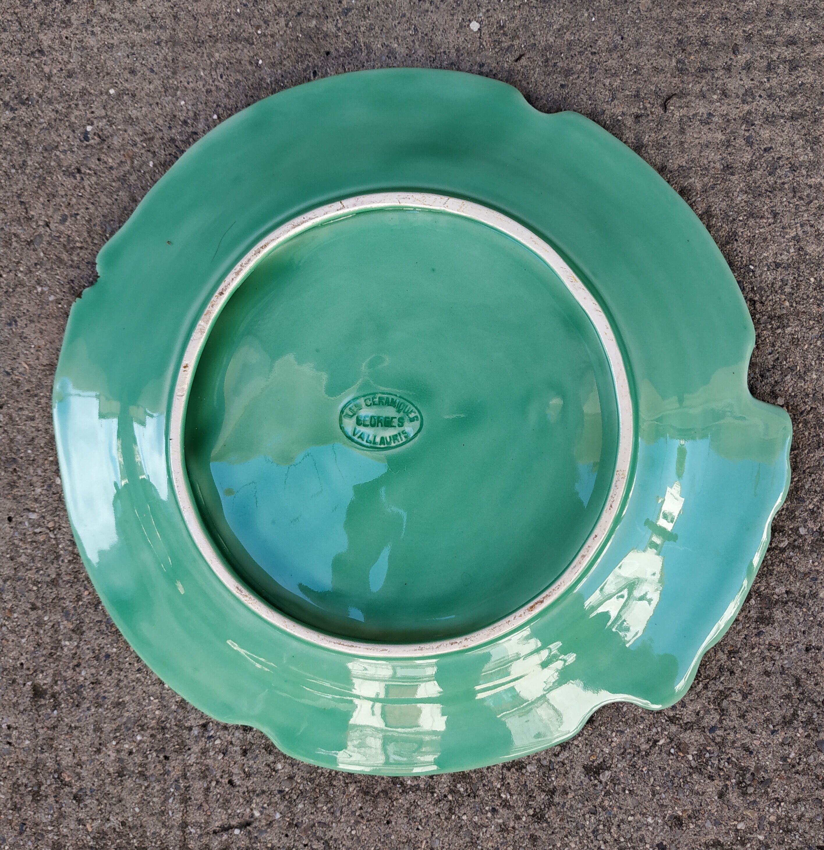 Six Vallauris ceramic plates, by Georges Huger