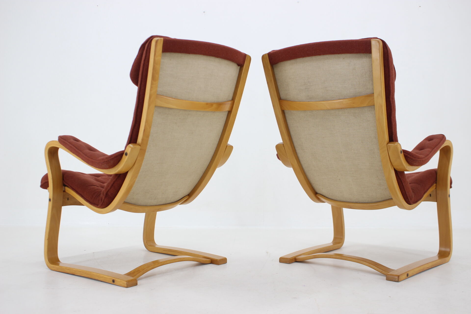 1970s Gustav Axel Berg Pair of 'Peter' Easy Chairs by Bröderna Andersson,Sweden