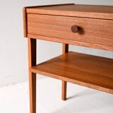 Table de chevet scandinave en teck, années 1950-60
