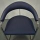 Anton Lorenz for Thonet "Ss33" chrome Armchair in blue fabric , 1970s