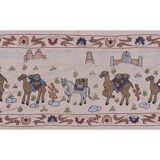 Hand knotted rug, vintage turkish rug 52x190 cm