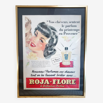 Vintage advertising poster 50-60 framed