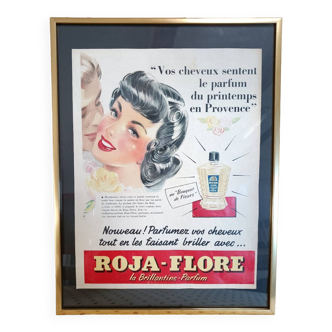 Vintage advertising poster 50-60 framed