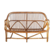 Bench into rattan of the 1960s