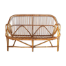 Bench into rattan of the 1960s