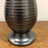 Saint Clement vase in black ceramic