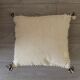 Coussin noir et blanc Kilim Beni Ouarain 50x55 cm en laine