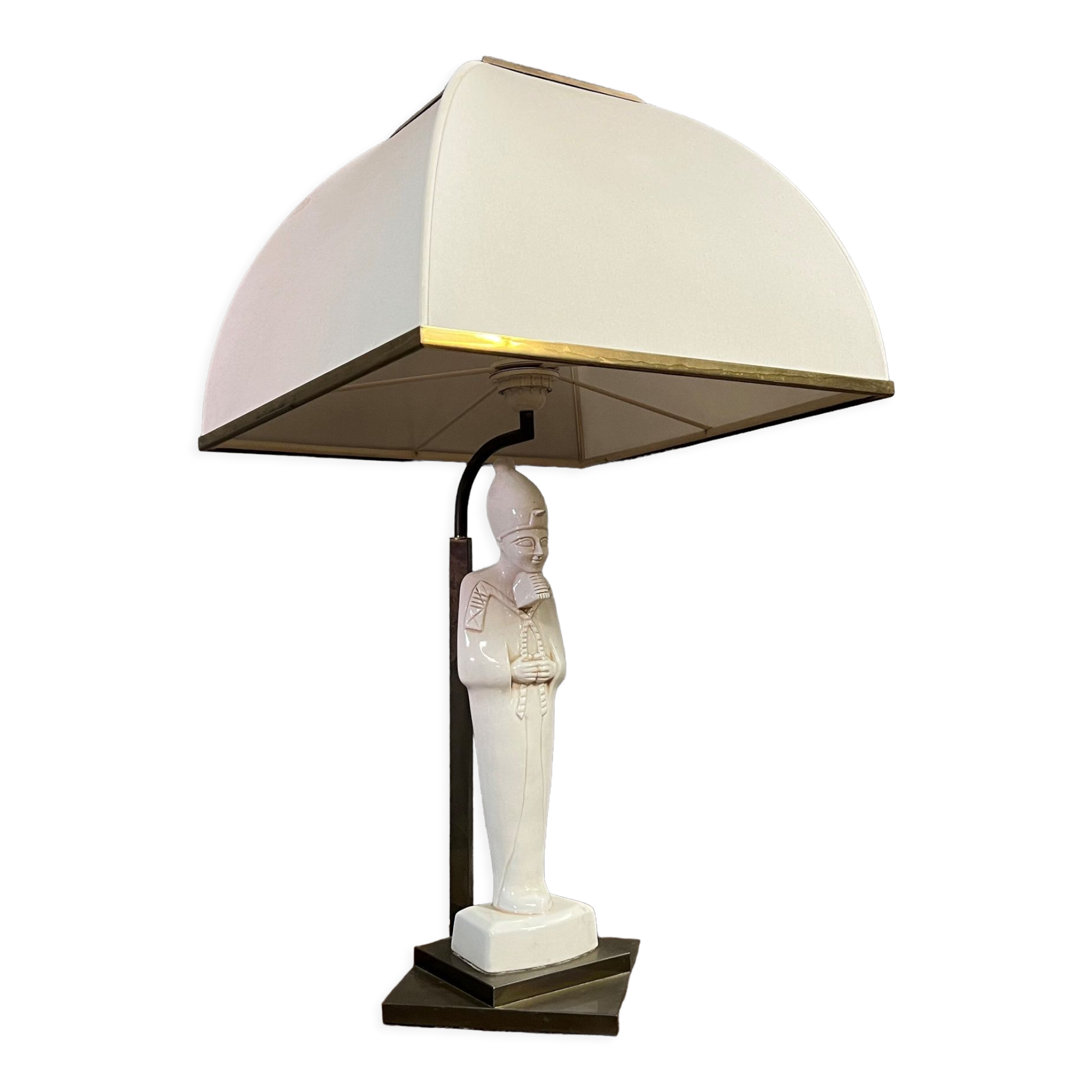 Large ceramic desk lamp i Italy circa 1975-1980