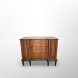 Italian art deco walnut chest of drawers, 1940s.