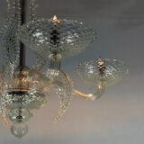 Venetian chandelier in Murano glass, 5 light arms, circa 1930.