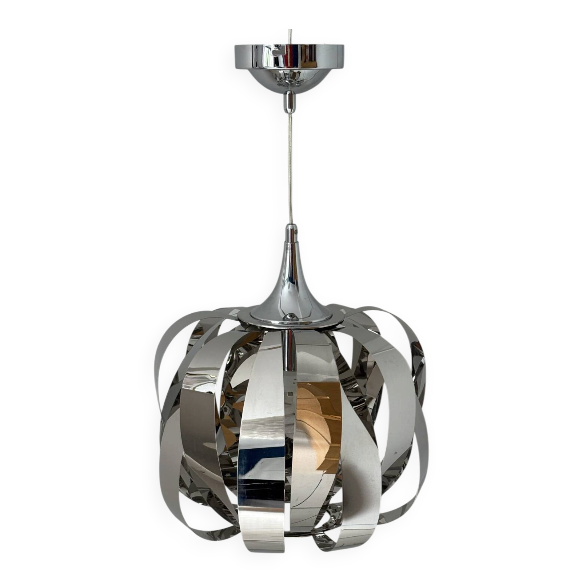 Suspension en métal style Space âge