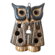 Owl tealight holder ceramic handmade owl candle holder brutalist