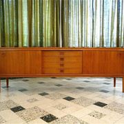 Mid-century Danish modern teak sideboard by Henry W. Klein for Bramin 1960s
