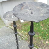 Wrought iron candle spikes