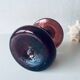 Bubble blown glass candle holder