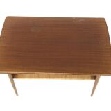Table basse scandinave extensible en acajou, Suède, 1950