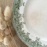 Lot 6 mismatched iron earth dessert plates